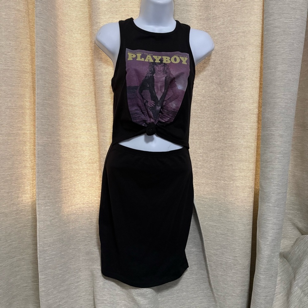 Missguided x PLAYBOY Black Mini Dress
